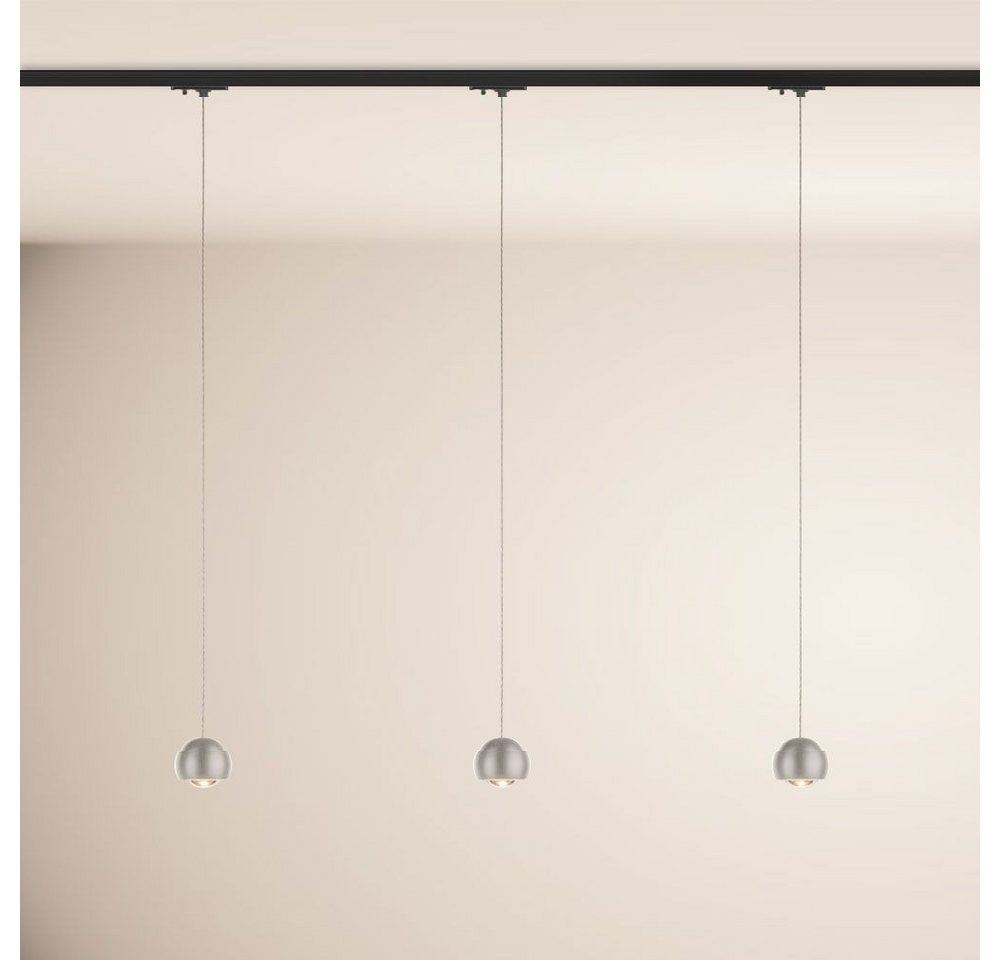 s.luce Pendelleuchte Beam LED 1-Phase-Schiene 200cm Esszimmerlampe Mitteleinsp. Aluminium, Warmweiß s.luce Pendelleuchte Beam LED 1-Phase-Schiene 200cm Esszimmerlampe Mitteleinsp. Aluminium, Warmweiß von s.luce