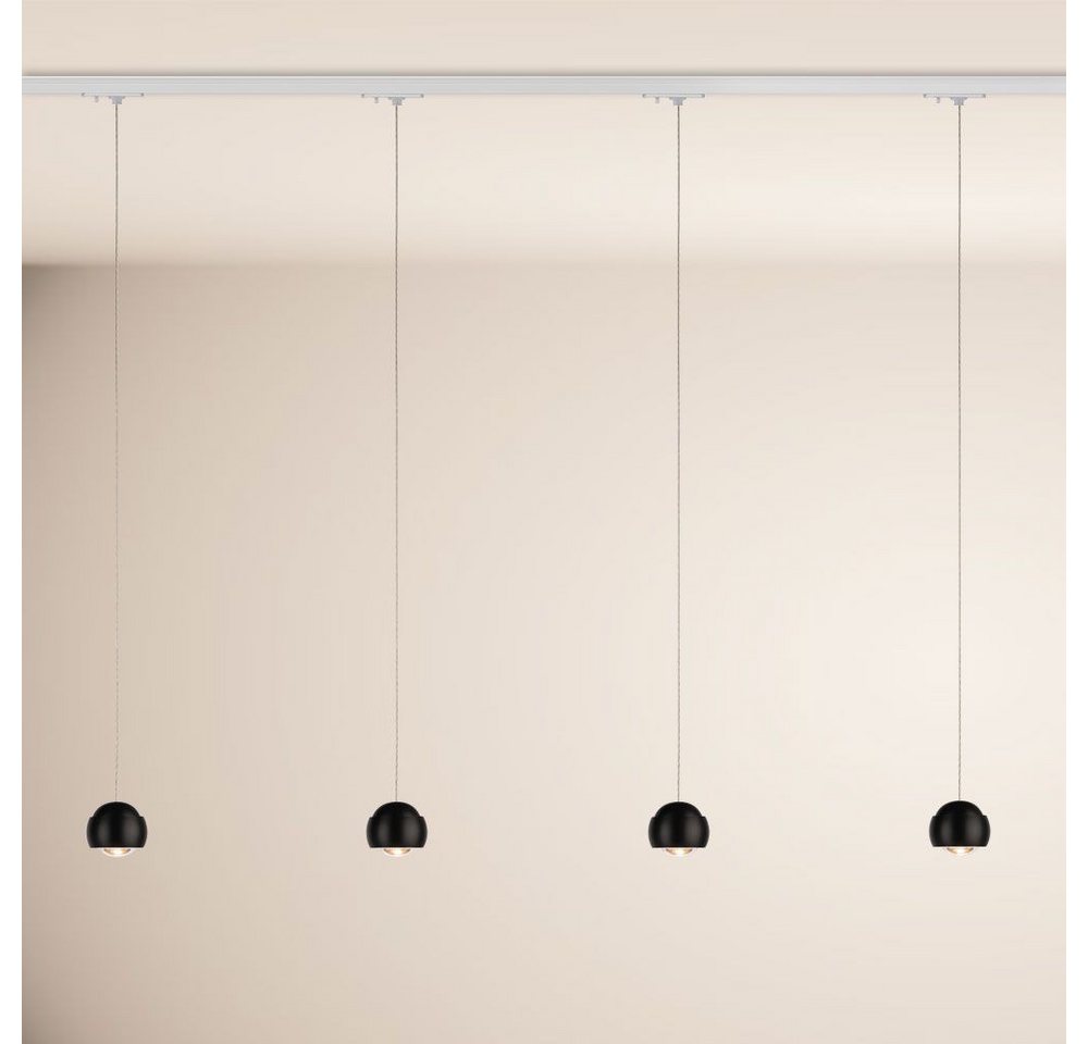 s.luce Pendelleuchte Beam LED 1-Phase-Schiene 200cm Esszimmerlampe Mitteleinsp. Schwarz, Warmweiß s.luce Pendelleuchte Beam LED 1-Phase-Schiene 200cm Esszimmerlampe Mitteleinsp. Schwarz, Warmweiß von s.luce