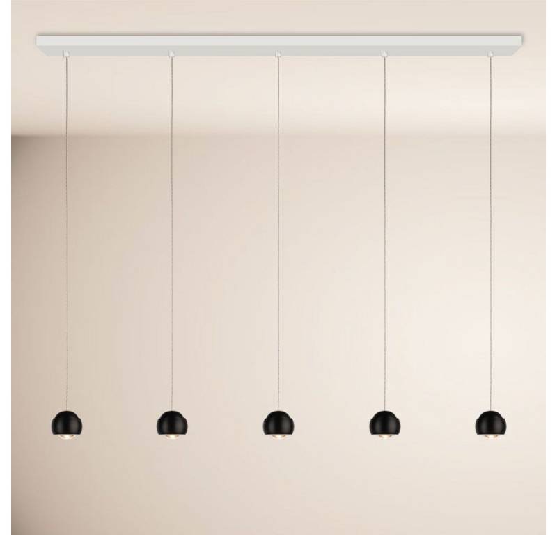 s.luce Pendelleuchte Beam LED Esstisch-Pendelleuchte Balken 160cm Schwarz, Warmweiß von s.luce