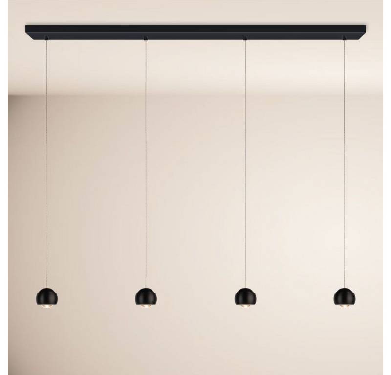 s.luce Pendelleuchte Beam LED Esstisch-Pendelleuchte Balken 160cm Schwarz, Warmweiß von s.luce