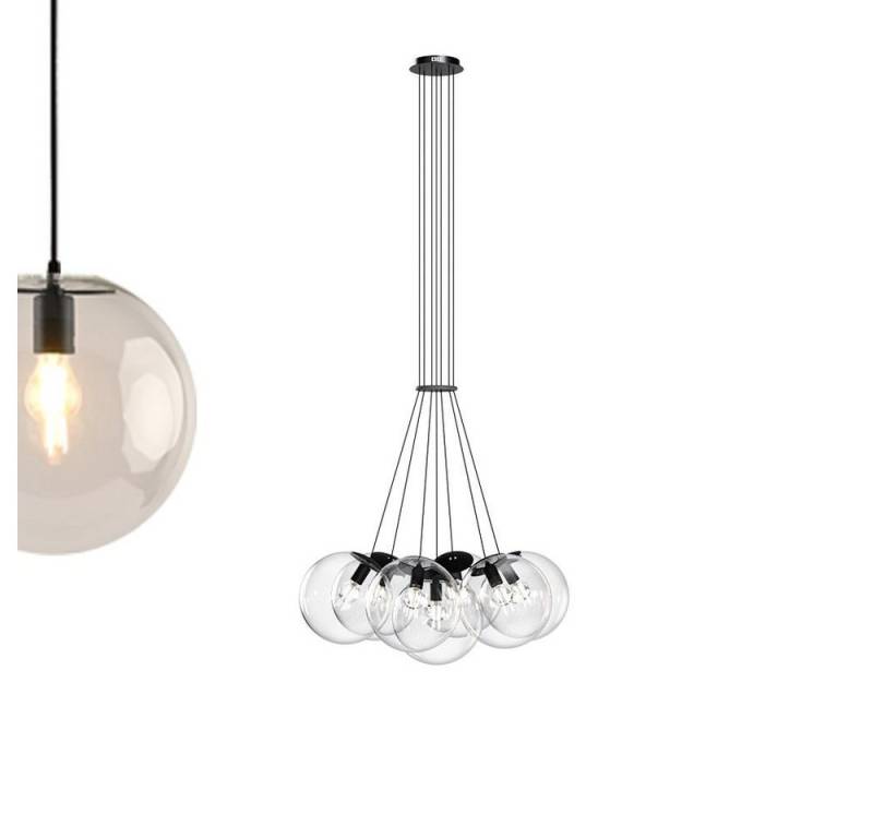 s.luce Pendelleuchte Cluster Glaskugel Galerieleuchte 7-flammig Klar von s.luce