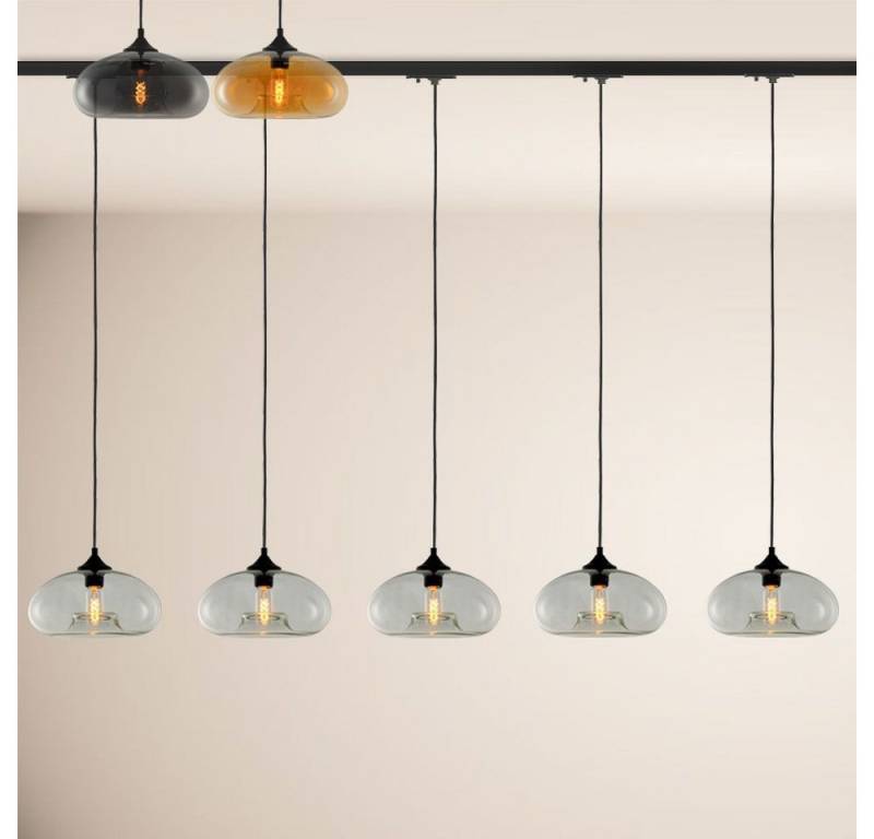 s.luce Pendelleuchte Cruet Esstisch-Hängeleuchte 1-P-Schiene 200cm EE Low Amber von s.luce