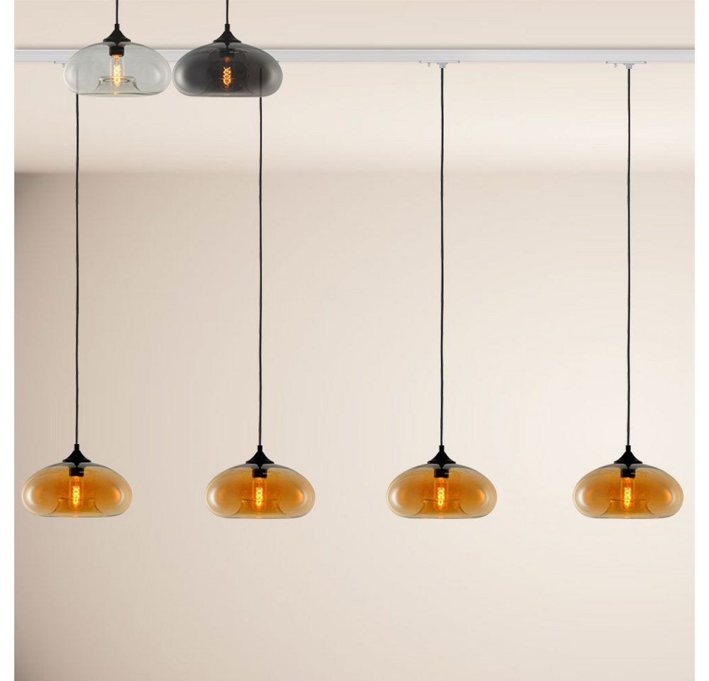 s.luce Pendelleuchte Cruet Esstisch-Hängeleuchte 1-P-Schiene 200cm ME Flach Rauch s.luce Pendelleuchte Cruet Esstisch-Hängeleuchte 1-P-Schiene 200cm ME Flach Rauch von s.luce