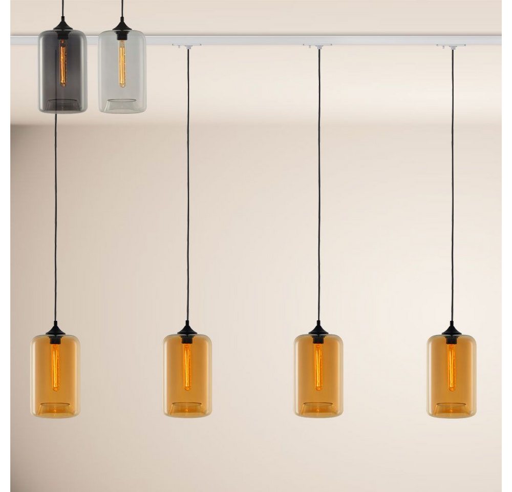 s.luce Pendelleuchte Cruet Esstisch-Hängeleuchte 1-Phasen-Schiene 200cm ME Up Rauch s.luce Pendelleuchte Cruet Esstisch-Hängeleuchte 1-Phasen-Schiene 200cm ME Up Rauch von s.luce