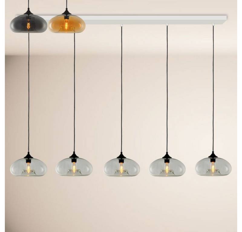s.luce Pendelleuchte Cruet Esstisch-Pendelleuchte 2-5-flammig Balken 120cm Low Amber von s.luce