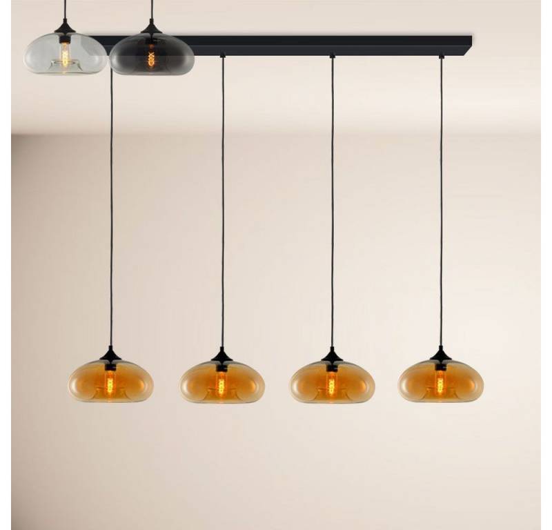 s.luce Pendelleuchte Cruet Esstisch-Pendelleuchte 2-5-flammig Balken 120cm Low Amber von s.luce