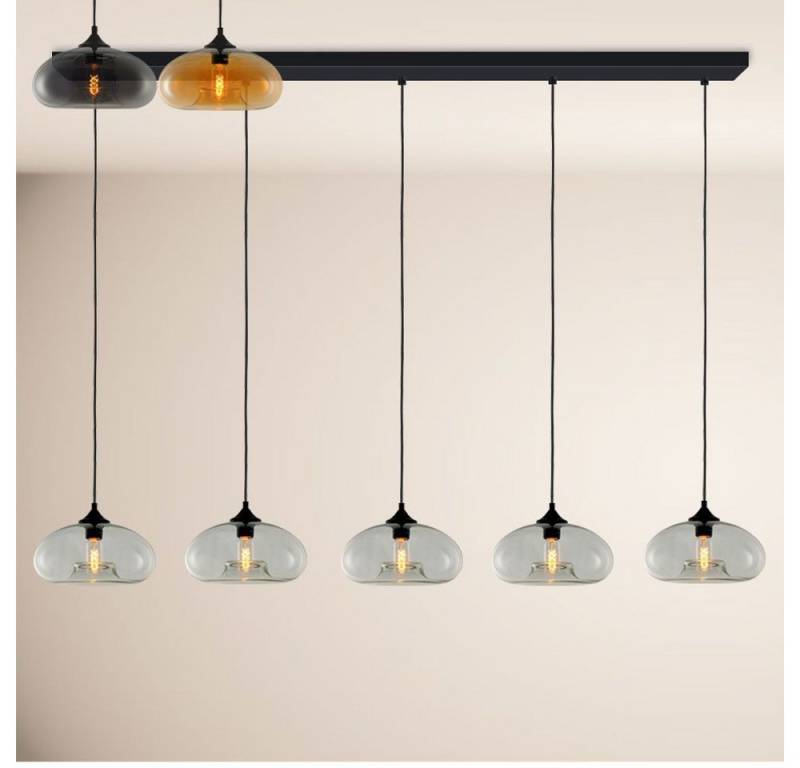 s.luce Pendelleuchte Cruet Esstisch-Pendelleuchte 2-5-flammig Balken 160cm Low Amber von s.luce