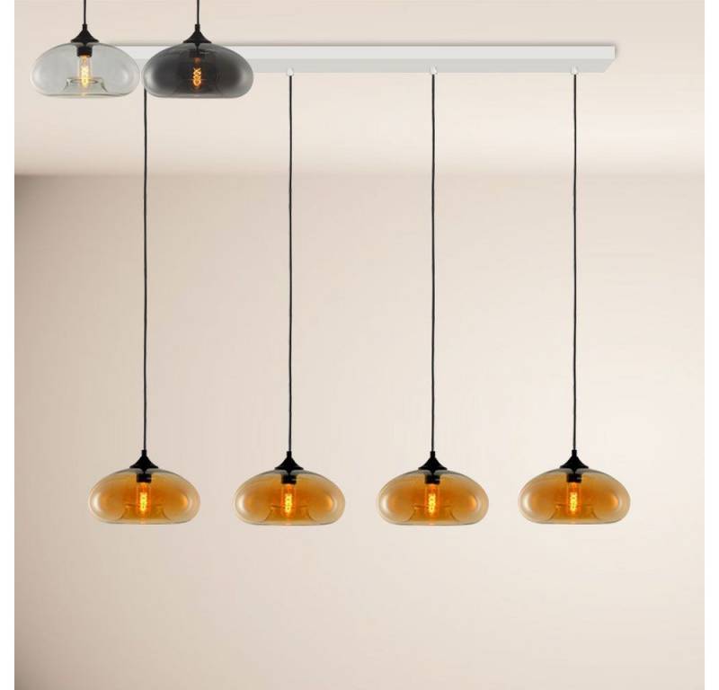s.luce Pendelleuchte Cruet Esstisch-Pendelleuchte 2-5-flammig Balken 160cm Low Amber von s.luce