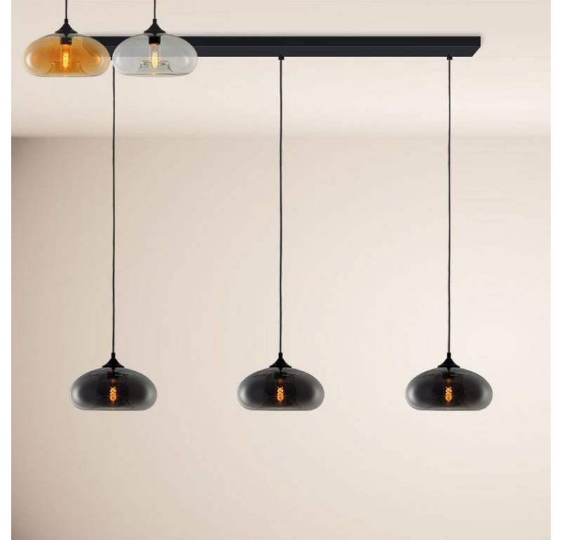 s.luce Pendelleuchte Cruet Esstisch-Pendelleuchte 2-5-flammig Balken 160cm Low Klar von s.luce