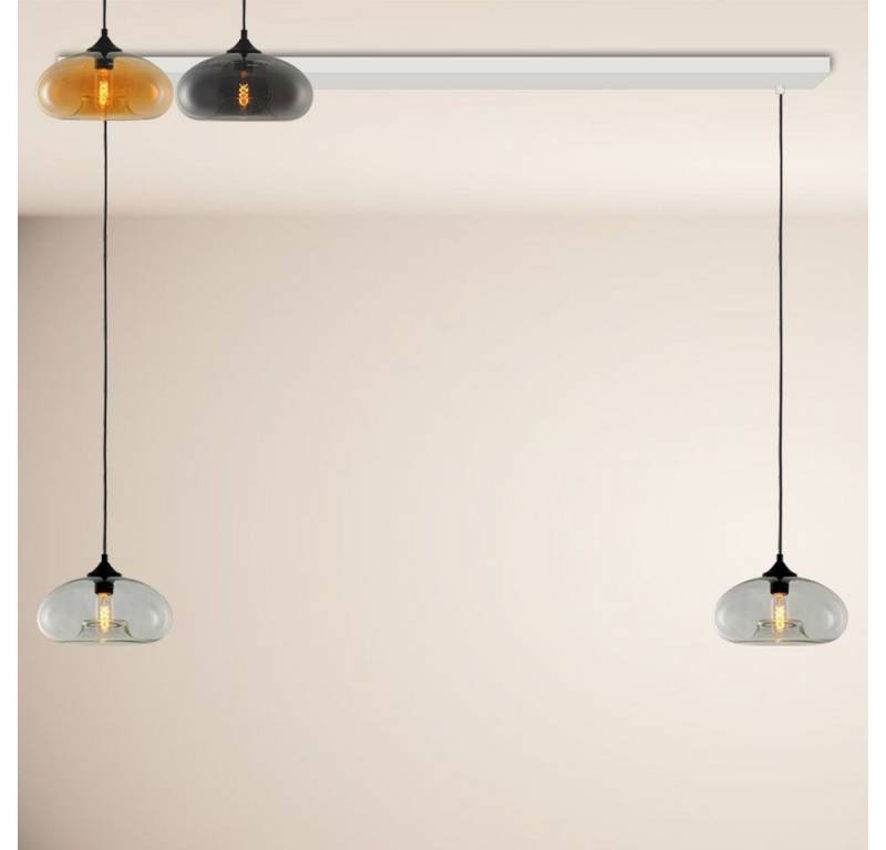 s.luce Pendelleuchte Cruet Esstisch-Pendelleuchte 2-5-flammig Balken 160cm Low Rauch von s.luce