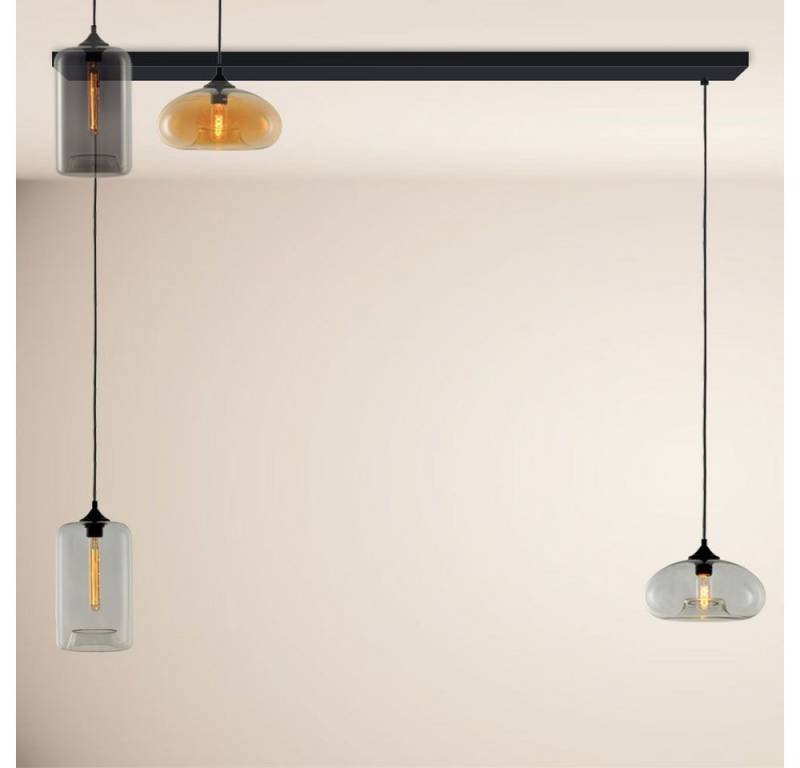 s.luce Pendelleuchte Cruet Esstisch-Pendelleuchte 2-5 flammig Balken 160cm Up&Low Amber von s.luce