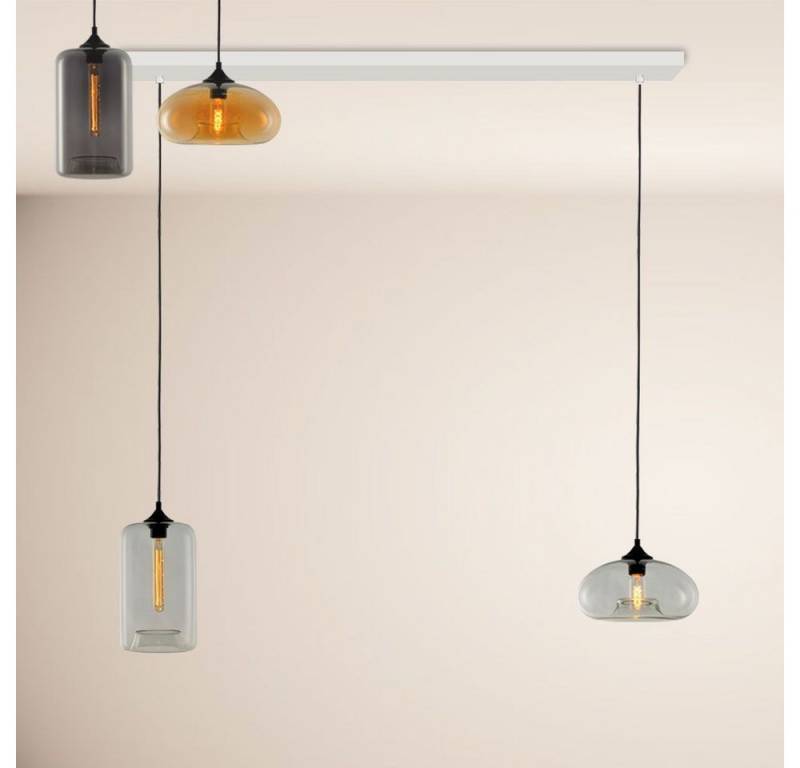 s.luce Pendelleuchte Cruet Esstisch-Pendelleuchte 2-5 flammig Balken 160cm Up&Low Amber von s.luce