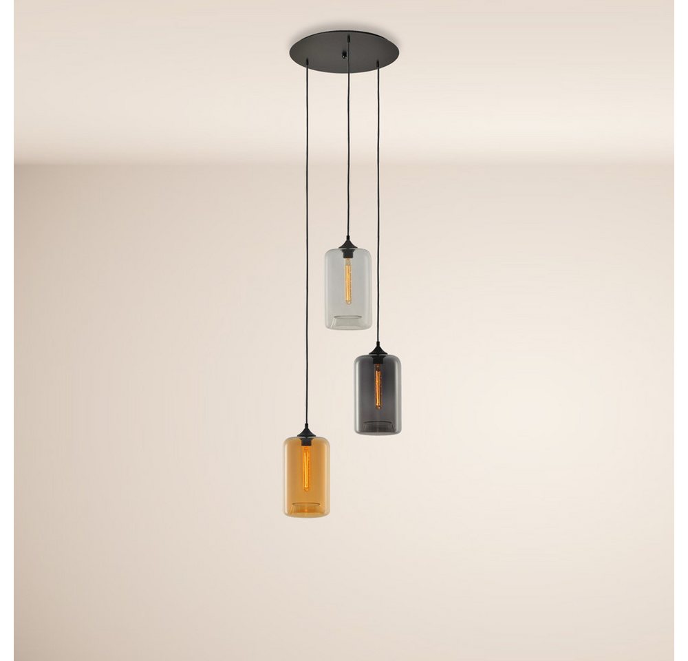 s.luce Pendelleuchte Cruet Mehrfach-Pendelleuchte Glas 3 oder 5-flammig Mehrfarbig s.luce Pendelleuchte Cruet Mehrfach-Pendelleuchte Glas 3 oder 5-flammig Mehrfarbig von s.luce