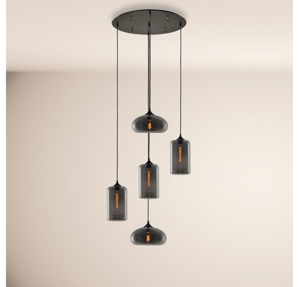 s.luce Pendelleuchte Cruet Mehrfach-Pendelleuchte Glas 3 oder 5-flammig Rauch s.luce Pendelleuchte Cruet Mehrfach-Pendelleuchte Glas 3 oder 5-flammig Rauch von s.luce