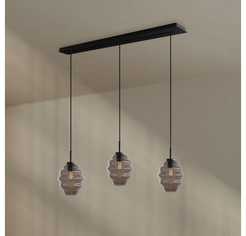 s.luce Pendelleuchte Echos Esstisch-Hängelampe 3-flg Ø 18cm Rauch, Schwarz s.luce Pendelleuchte Echos Esstisch-Hängelampe 3-flg Ø 18cm Rauch, Schwarz von s.luce