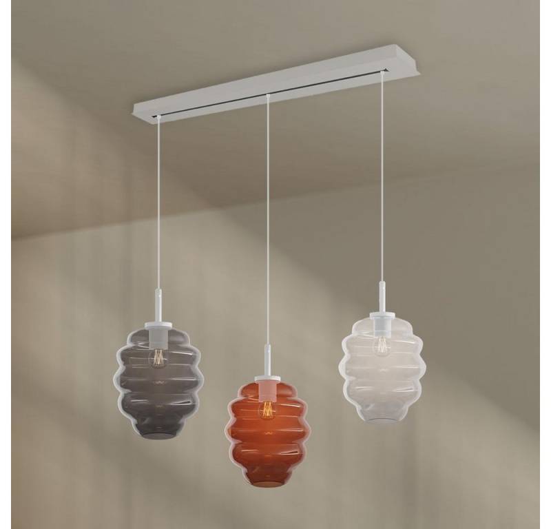 s.luce Pendelleuchte Echos Esstisch-Hängelampe 3-flg Ø 25cm Mehrfarbig s.luce Pendelleuchte Echos Esstisch-Hängelampe 3-flg Ø 25cm Mehrfarbig von s.luce