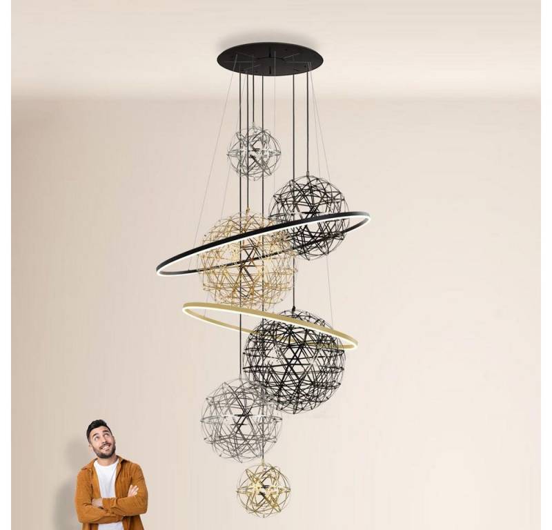 s.luce Pendelleuchte Fusion LED Galerieleuchte XXL Mix, Warmweiß s.luce Pendelleuchte Fusion LED Galerieleuchte XXL Mix, Warmweiß von s.luce