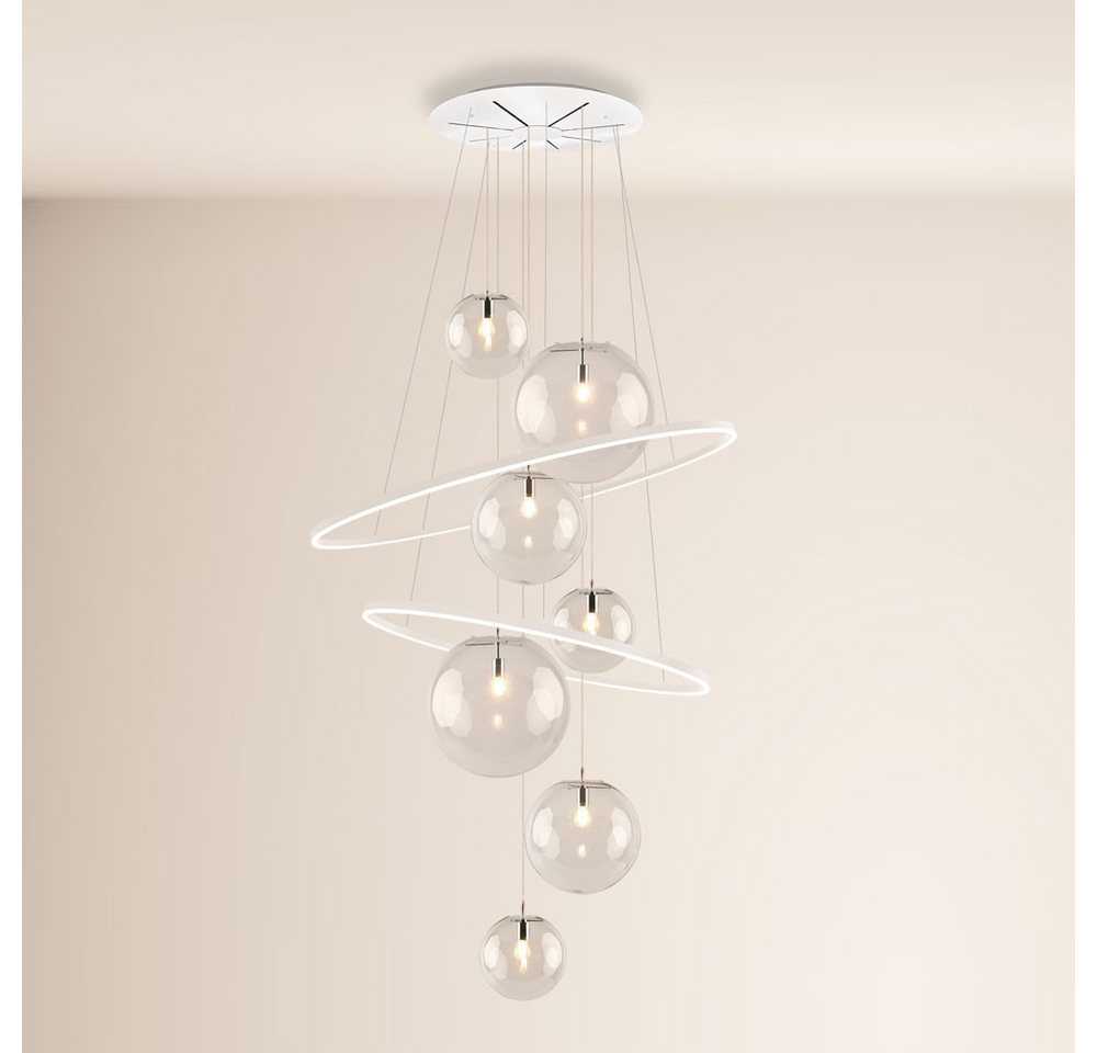 s.luce Pendelleuchte Galaxy LED Galerieleuchte XXL Weiß, Klar, Warmweiß s.luce Pendelleuchte Galaxy LED Galerieleuchte XXL Weiß, Klar, Warmweiß von s.luce