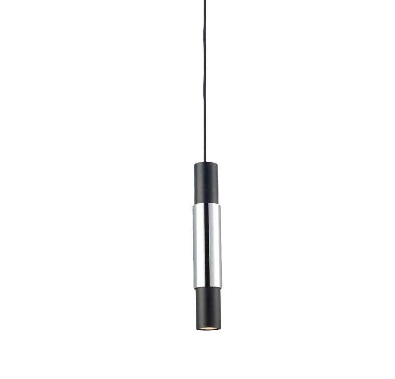 s.luce Pendelleuchte Hängelampe Crutch mit Deko Zylinder Schwarz von s.luce