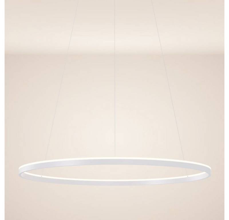 s.luce Pendelleuchte LED Hängelampe Ring 100 direkt oder indirekt Weiß, Warmweiß von s.luce
