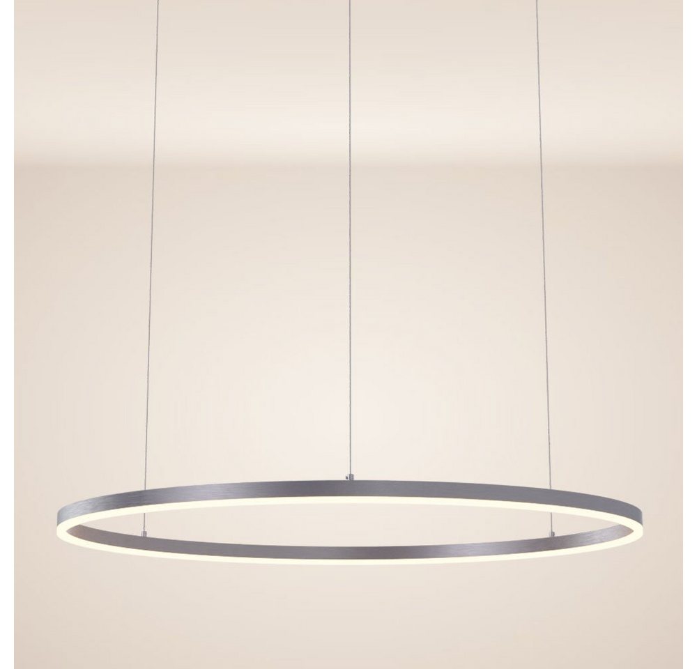 s.luce Pendelleuchte LED Pendelleuchte Ring 100 direkt oder indirekt 5m Abhängung Aluminium, Warmweiß s.luce Pendelleuchte LED Pendelleuchte Ring 100 direkt oder indirekt 5m Abhängung Aluminium, Warmweiß von s.luce