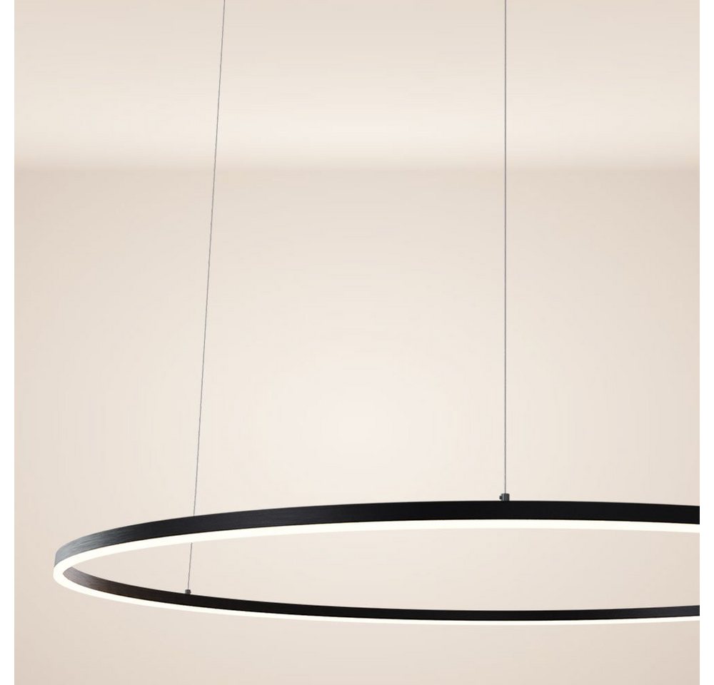 s.luce Pendelleuchte LED Pendelleuchte Ring 150 direkt oder indirekt 5m Abhängung Schwarz, Warmweiß s.luce Pendelleuchte LED Pendelleuchte Ring 150 direkt oder indirekt 5m Abhängung Schwarz, Warmweiß von s.luce