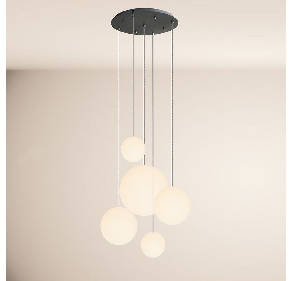 s.luce Pendelleuchte Orb 5-flammige Galerielampe Modular Weiß, Schwarz s.luce Pendelleuchte Orb 5-flammige Galerielampe Modular Weiß, Schwarz von s.luce