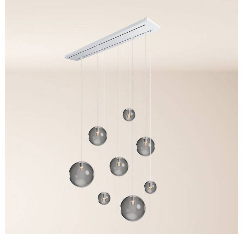 s.luce Pendelleuchte Orb Esstischleuchte 8-flammig 160cm 2-reihig Rauch s.luce Pendelleuchte Orb Esstischleuchte 8-flammig 160cm 2-reihig Rauch von s.luce