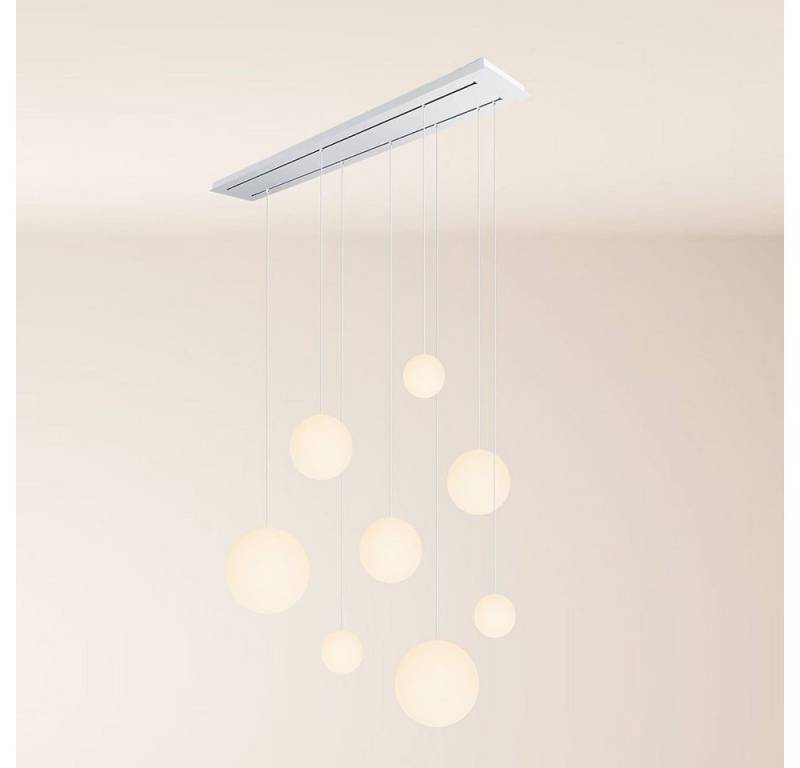 s.luce Pendelleuchte Orb Esstischleuchte 8-flammig 160cm 2-reihig Weiß s.luce Pendelleuchte Orb Esstischleuchte 8-flammig 160cm 2-reihig Weiß von s.luce