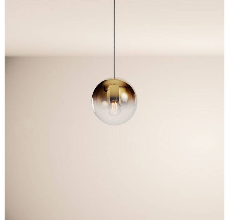 s.luce Pendelleuchte Orb Galerieleuchte 5m Abhängung Schwarz Orb/Farbverlauf Gold Verlauf von s.luce