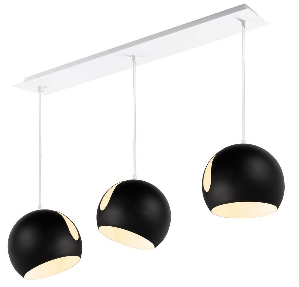s.luce Pendelleuchte Pendelleuchte Ball 3-flammig mit Deckenschiene Schwarz s.luce Pendelleuchte Pendelleuchte Ball 3-flammig mit Deckenschiene Schwarz von s.luce