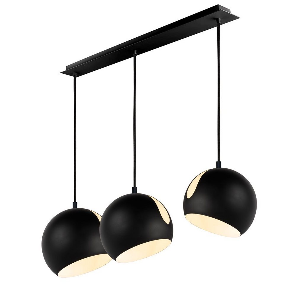s.luce Pendelleuchte Pendelleuchte Ball 3-flammig mit Deckenschiene Schwarz s.luce Pendelleuchte Pendelleuchte Ball 3-flammig mit Deckenschiene Schwarz von s.luce