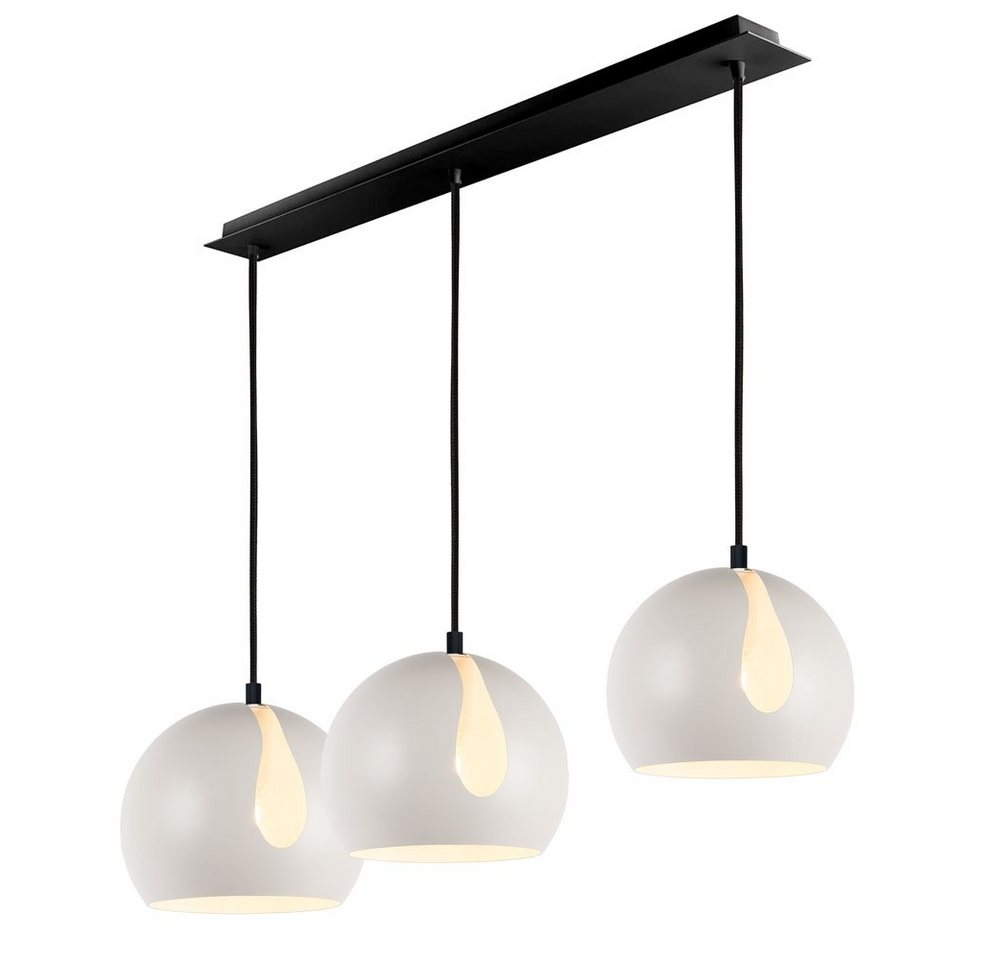 s.luce Pendelleuchte Pendelleuchte Ball 3-flammig mit Deckenschiene Weiß s.luce Pendelleuchte Pendelleuchte Ball 3-flammig mit Deckenschiene Weiß von s.luce