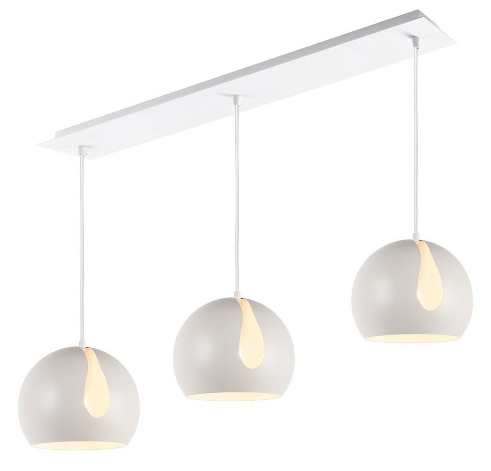 s.luce Pendelleuchte Pendelleuchte Ball 3-flammig mit Deckenschiene Weiß s.luce Pendelleuchte Pendelleuchte Ball 3-flammig mit Deckenschiene Weiß von s.luce