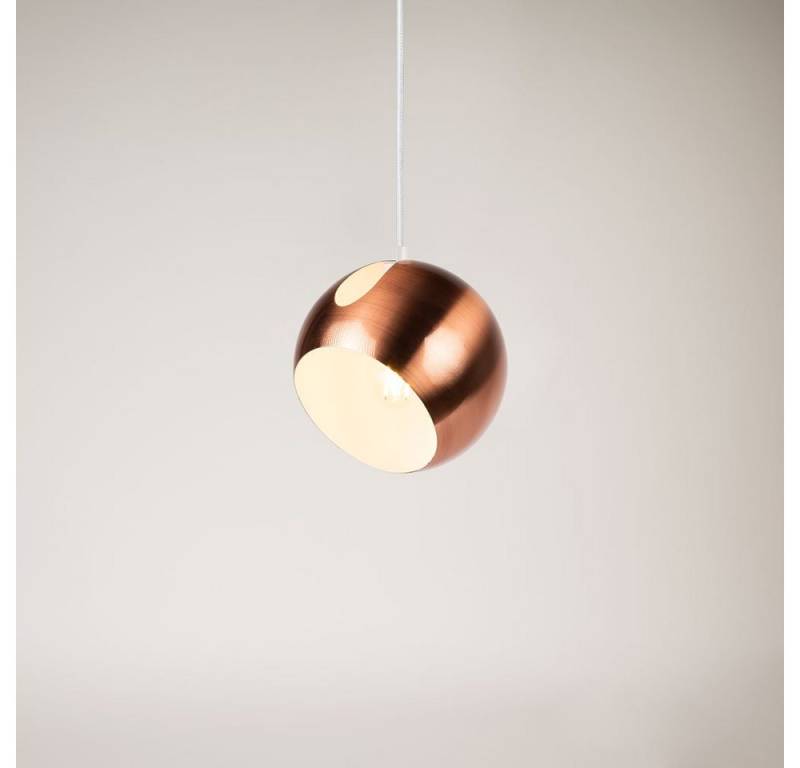 s.luce Pendelleuchte Pendelleuchte Ball tauschbarer Schirm Kupfer von s.luce