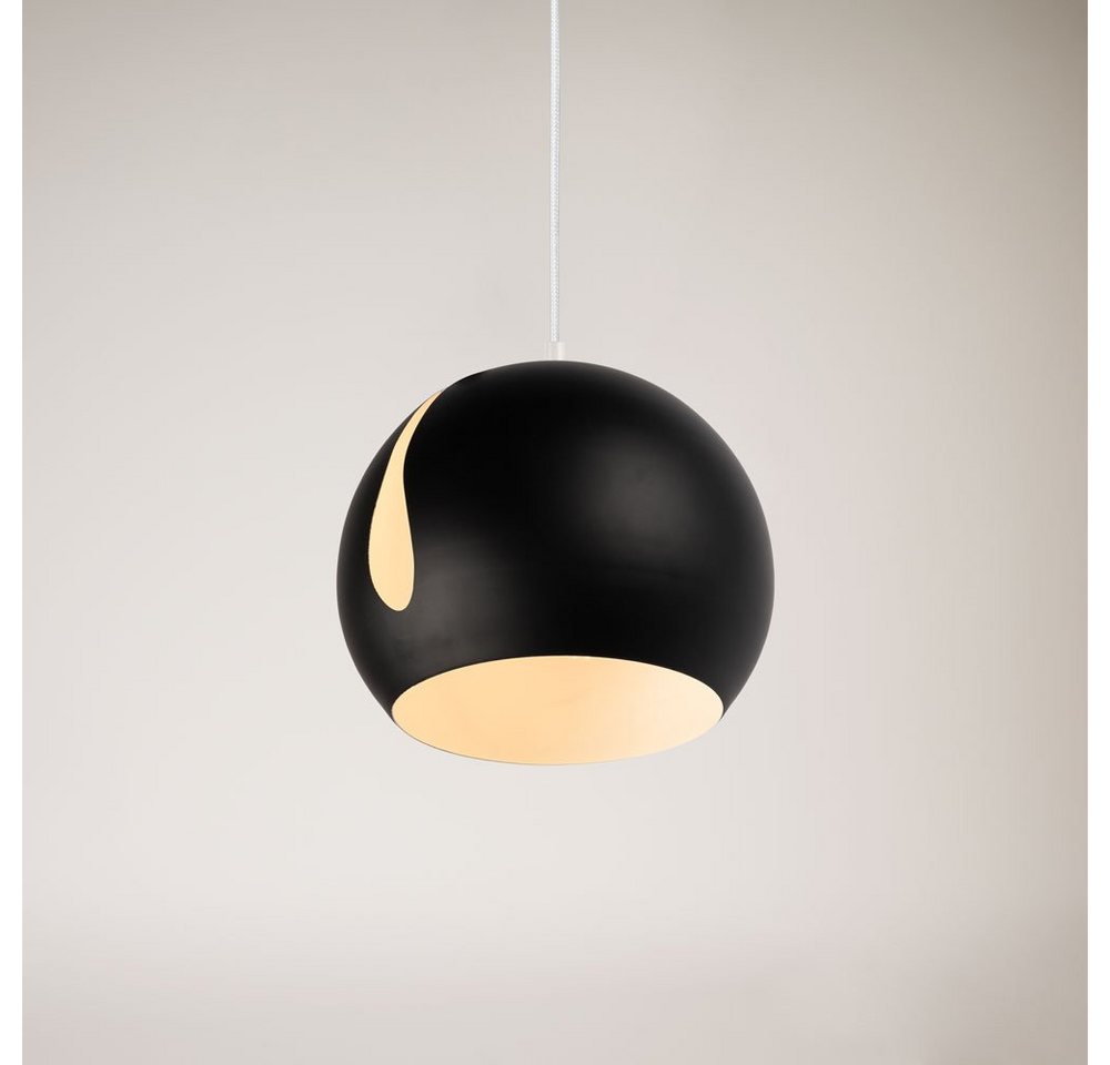 s.luce Pendelleuchte Pendelleuchte Ball tauschbarer Schirm Schwarz von s.luce