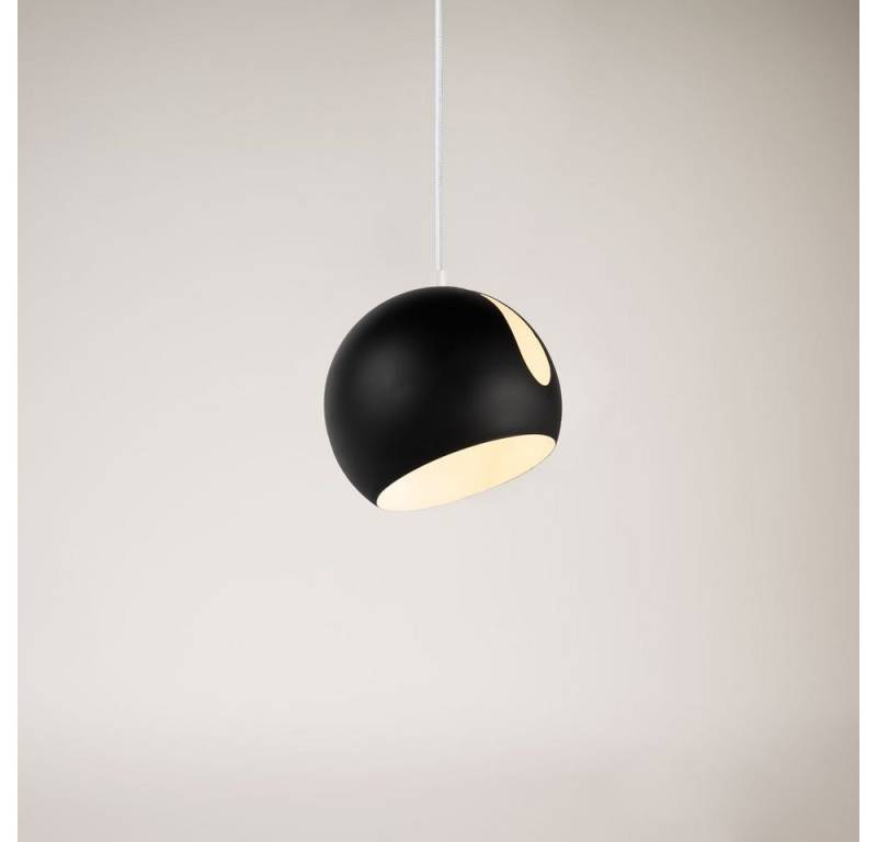 s.luce Pendelleuchte Pendelleuchte Ball tauschbarer Schirm Schwarz von s.luce