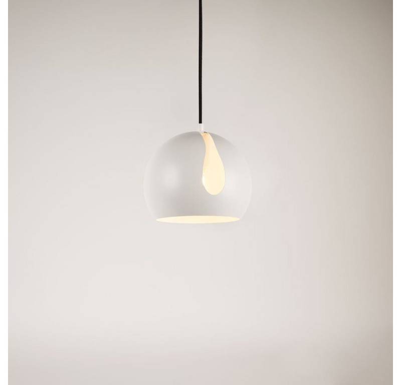 s.luce Pendelleuchte Pendelleuchte Ball tauschbarer Schirm Weiß von s.luce