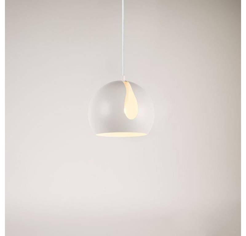 s.luce Pendelleuchte Pendelleuchte Ball tauschbarer Schirm Weiß von s.luce