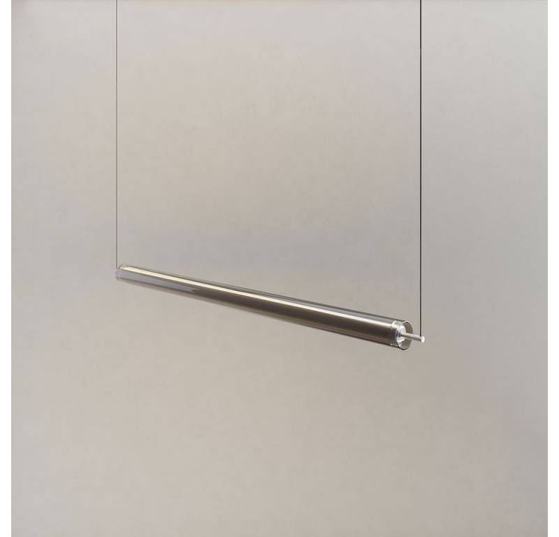 s.luce Pendelleuchte Ranya LED Up&Down Hängeleuchte Glas Fernbedienung Aluminium/Rauch, Warmweiß s.luce Pendelleuchte Ranya LED Up&Down Hängeleuchte Glas Fernbedienung Aluminium/Rauch, Warmweiß von s.luce