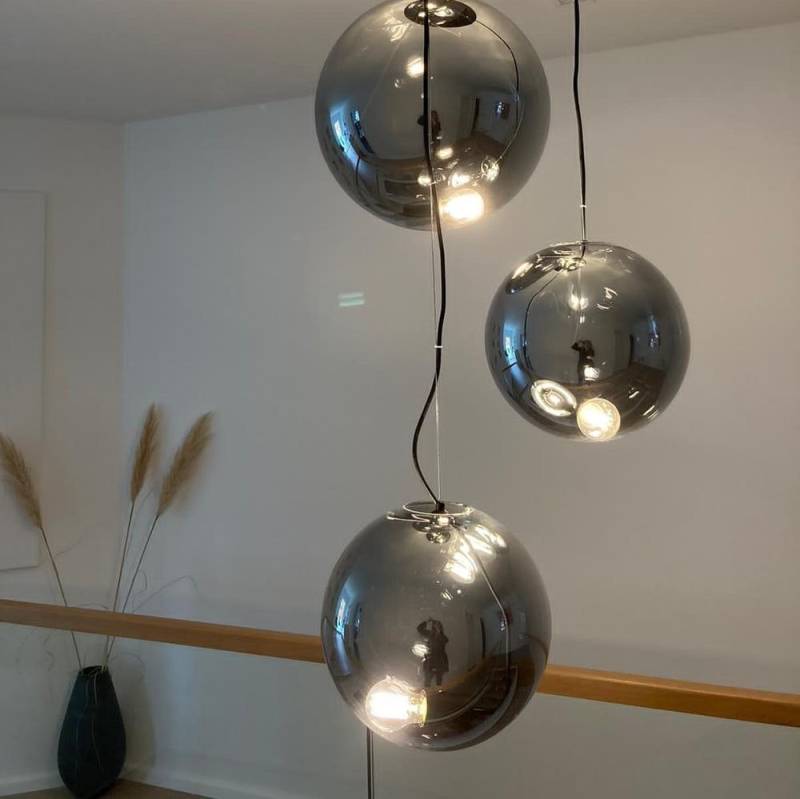 s.luce Pendelleuchte Sphere Galerieleuchte 3- oder 5-flammig Modular Schwarz, Rauch von s.luce