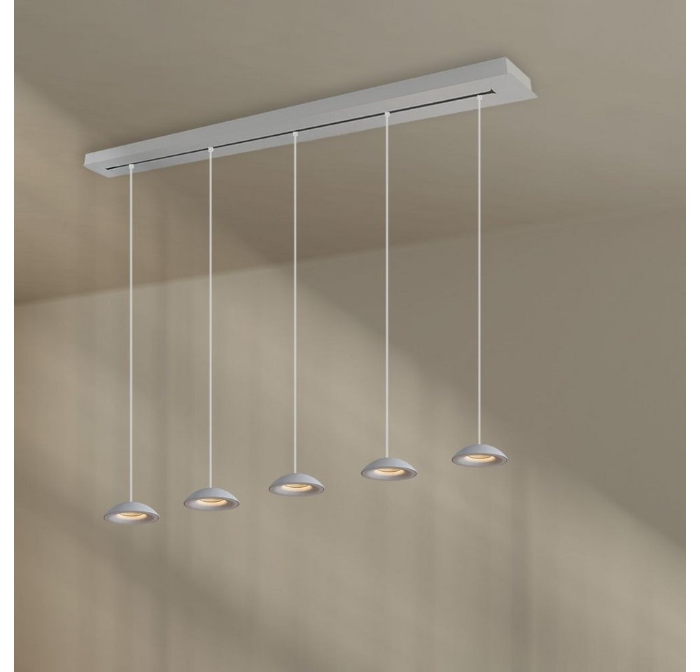 s.luce Pendelleuchte s.luce Santa Air LED Esstisch-Hängelampe 5-flammig Balken 160cm Weiß, Extra Warmweiß s.luce Pendelleuchte s.luce Santa Air LED Esstisch-Hängelampe 5-flammig Balken 160cm Weiß, Extra Warmweiß von s.luce