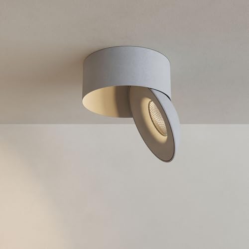 s.luce Santa Neo LED-Deckenstrahler schwenkbar dimmbar Deckenlampe Deckenleuchte, Farbe:Weiß, Lichtfarbe:Extra Warmweiß (2700K) von s`luce
