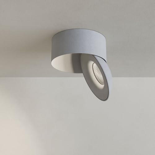 s.luce Santa Neo LED-Deckenstrahler schwenkbar dimmbar Deckenlampe Deckenleuchte, Farbe:Weiß, Lichtfarbe:Neutralweiß (4000K) von s`luce