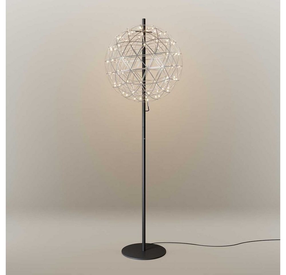 s.luce Stehlampe Atom LED-Stehleuchte aus Metall mit Touchdimmer Chrom, Schwarz, Warmweiß s.luce Stehlampe Atom LED-Stehleuchte aus Metall mit Touchdimmer Chrom, Schwarz, Warmweiß von s.luce