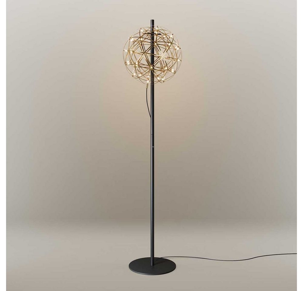s.luce Stehlampe Atom LED-Stehleuchte aus Metall mit Touchdimmer Gold, Warmweiß s.luce Stehlampe Atom LED-Stehleuchte aus Metall mit Touchdimmer Gold, Warmweiß von s.luce