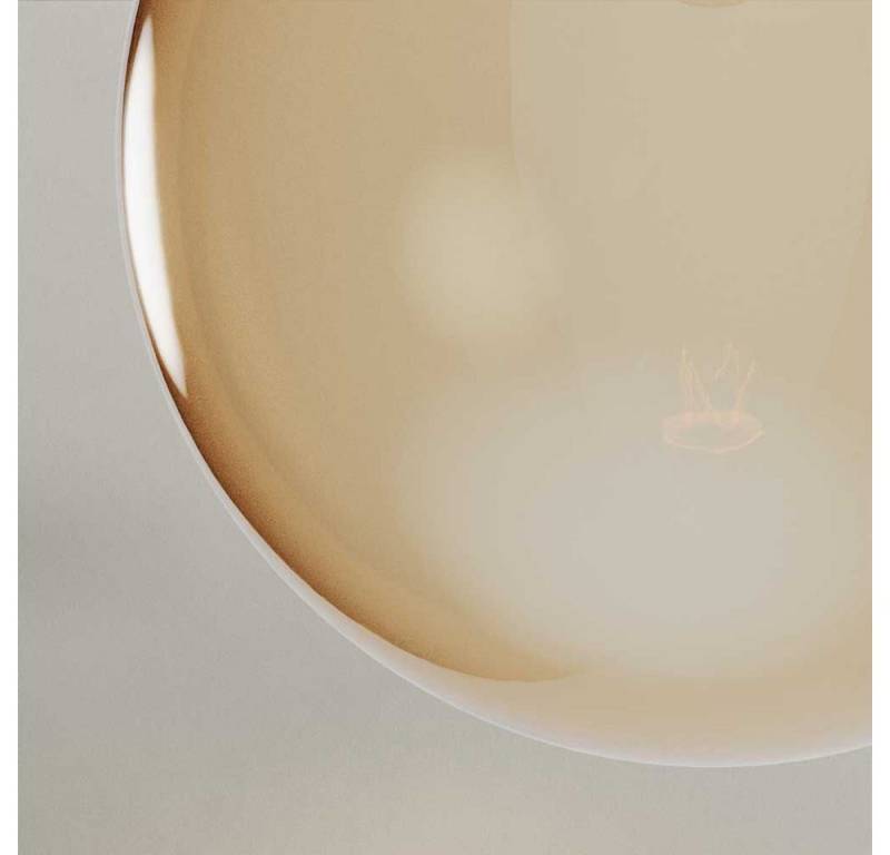 s.luce Stehlampe Dreibein Orb Tripod 160cm mit Glaskugel Amber von s.luce
