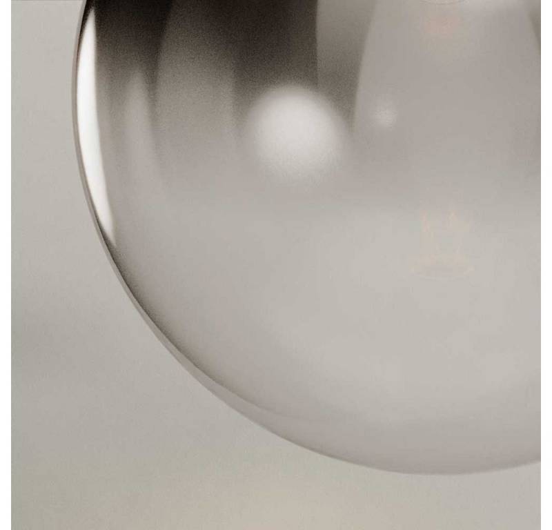 s.luce Stehlampe Dreibein Orb Tripod 160cm mit Glaskugel Rauch Verlauf von s.luce
