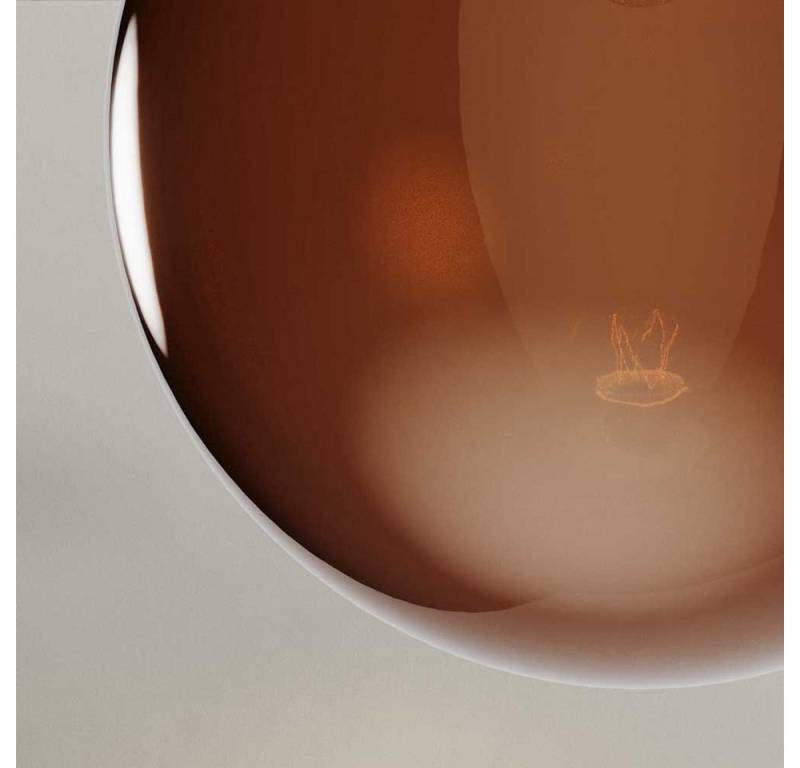 s.luce Stehlampe Stehleuchte Orb Poseidon mit Glaskugel 175cm Braun von s.luce