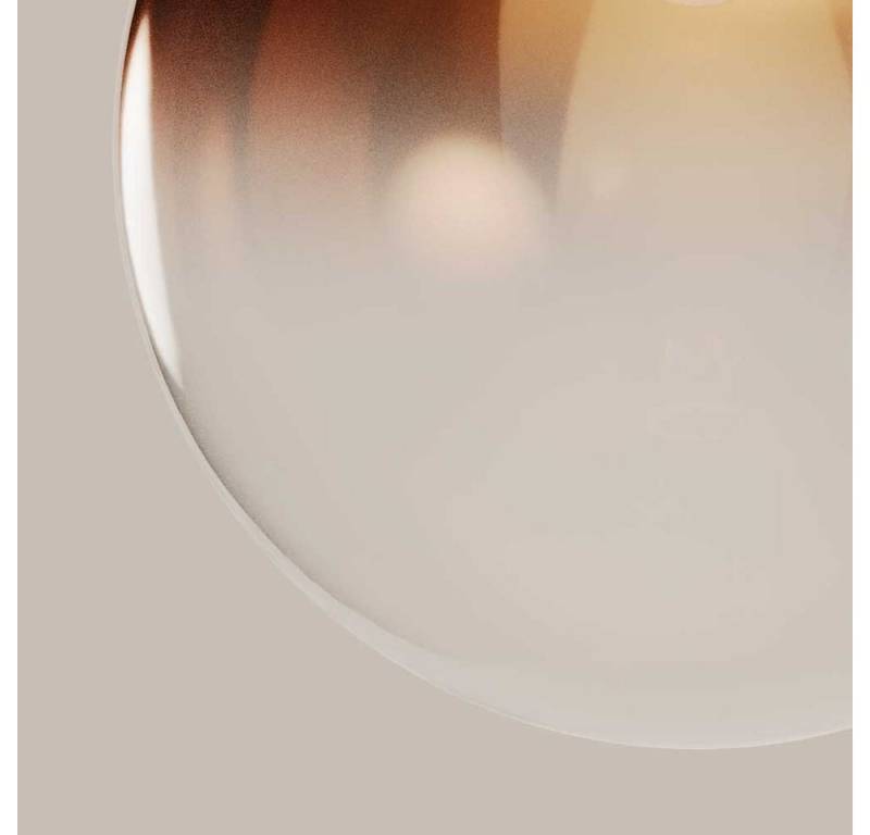 s.luce Stehlampe Stehleuchte Orb Poseidon mit Glaskugel 175cm Kupfer Verlauf von s.luce